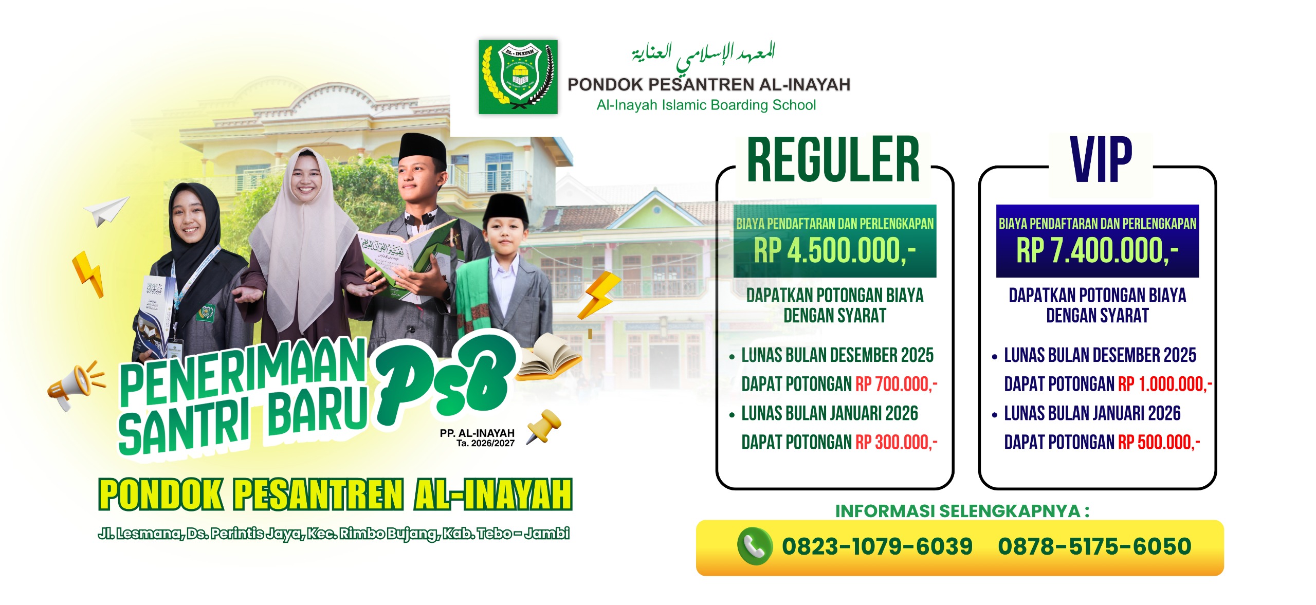 Penerimaan Santri Putra Putri 2026